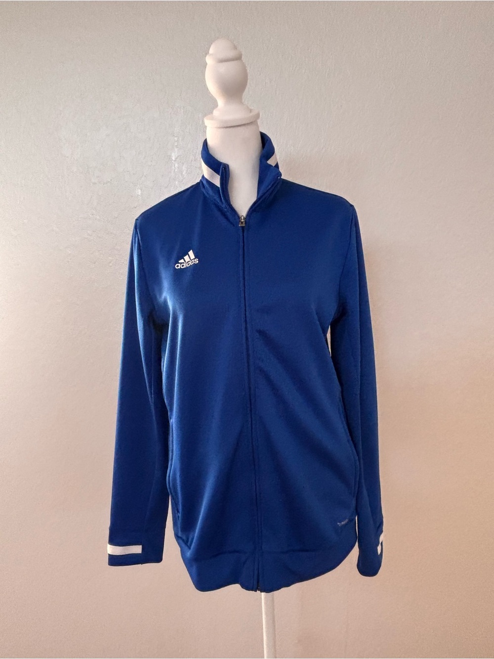 Adidas Team 19 Track Jacket Royal Blue Full Zip Size Medium